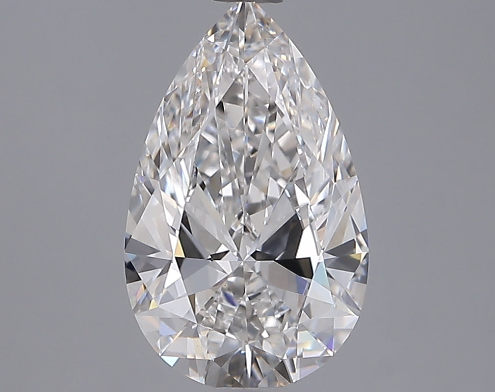 2.05 Carat Pear Shaped, Ideal Cut, F Color, VVS2 Clarity, IGI Certified Lab Grown Diamond