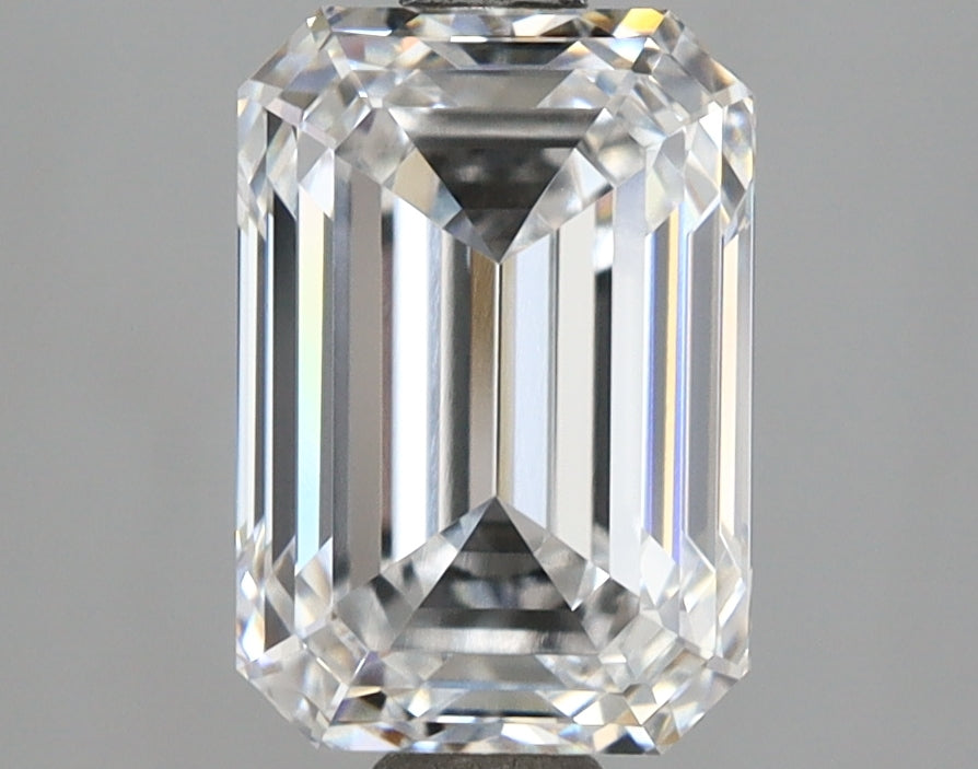 2.77 Carat Emerald Shaped, Ideal Cut, D Color, VVS1 Clarity, IGI Certified Lab Grown Diamond