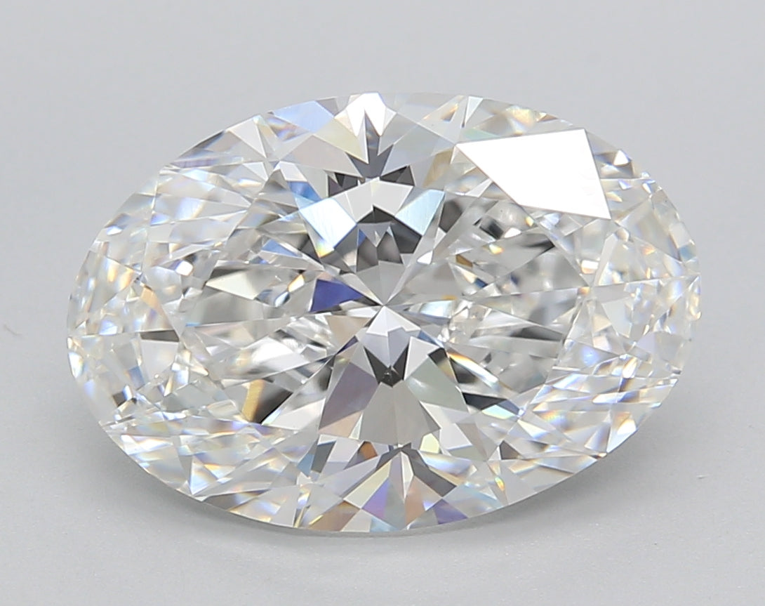 5.00 Carat Oval Shaped, Ideal Cut, E Color, VVS2 Clarity, IGI Certified Lab Grown Diamond