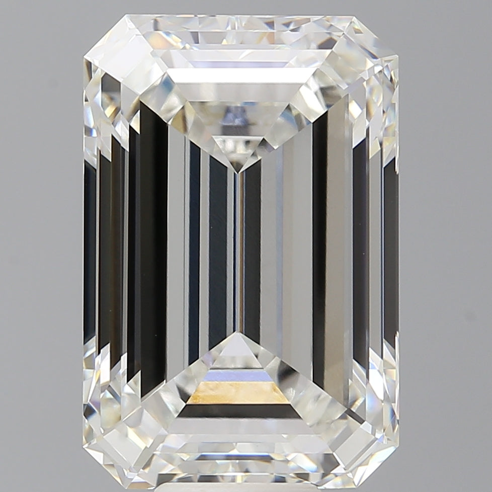 12.60 Carat Emerald Shaped, Ideal Cut, G Color, VVS2 Clarity, IGI Certified Lab Grown Diamond