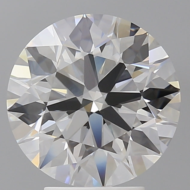 4.07 Carat Round Shaped, Ideal Cut, F Color, VVS2 Clarity, IGI Certified Lab Grown Diamond