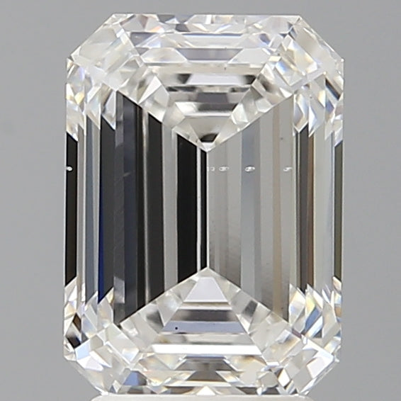 3.06 Carat Emerald Shaped, Ideal Cut, F Color, VS2 Clarity, IGI Certified Lab Grown Diamond