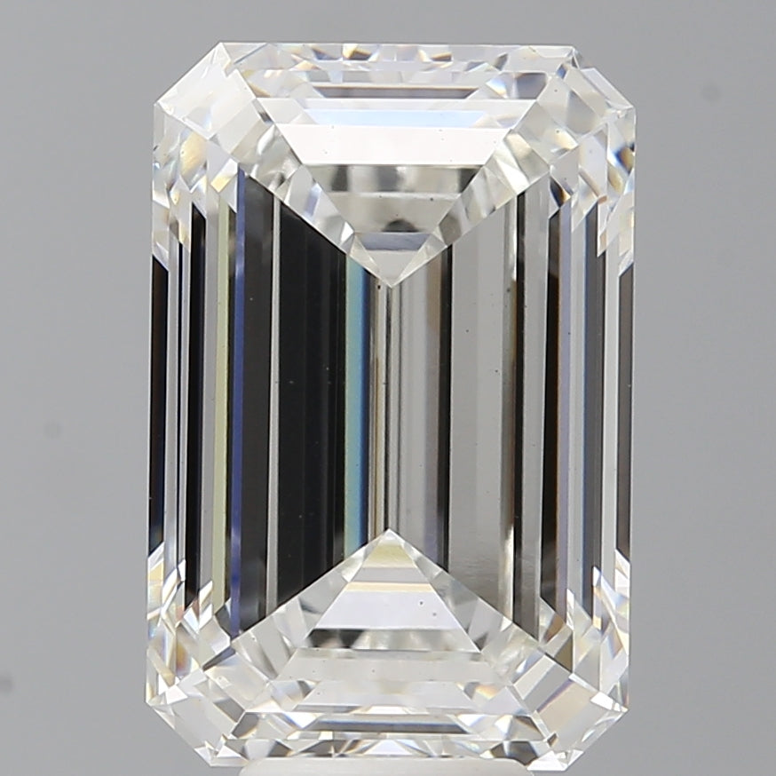 8.50 Carat Emerald Shaped, Ideal Cut, F Color, VS1 Clarity, IGI Certified Lab Grown Diamond