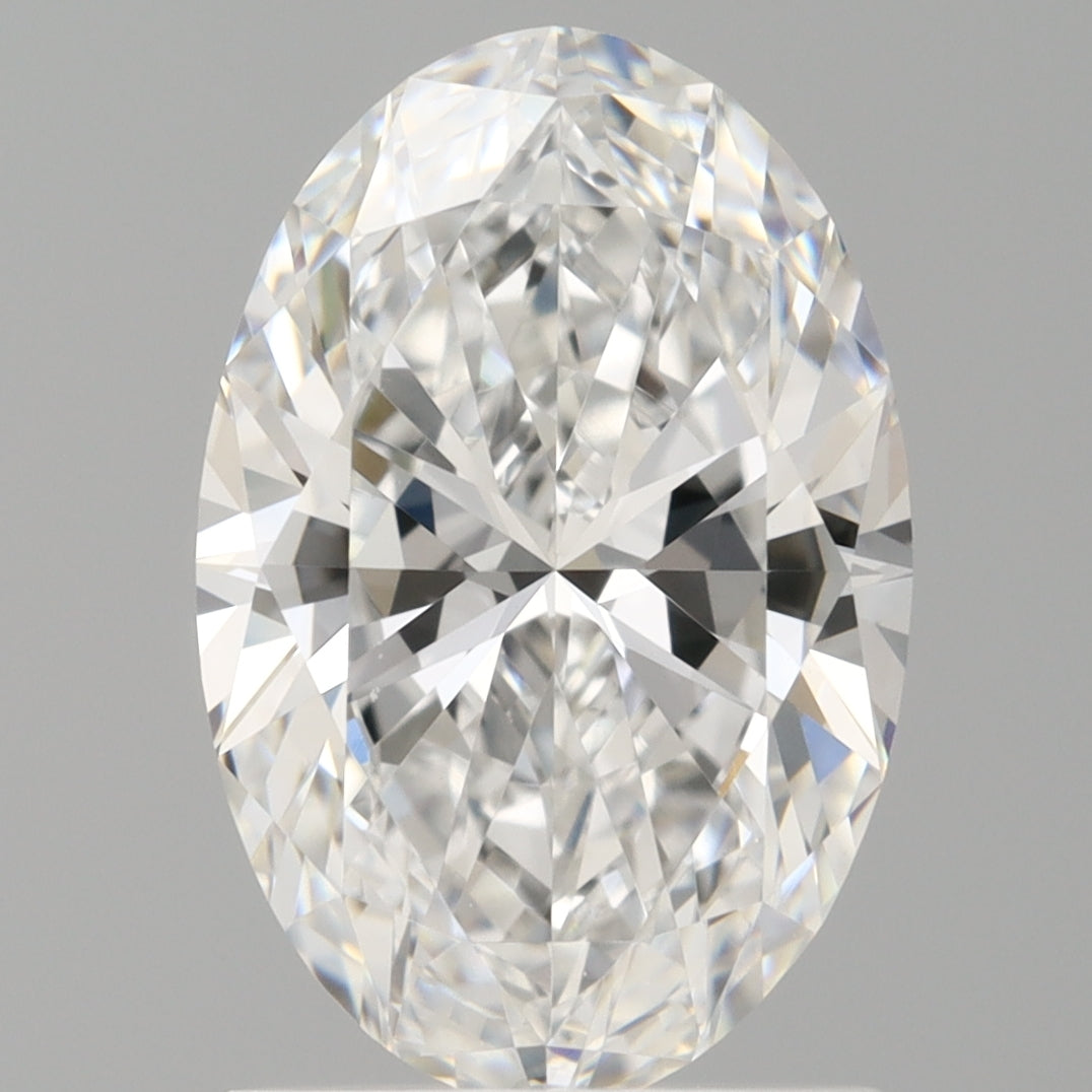 1.54 Carat Oval Shaped, Ideal Cut, D Color, VVS2 Clarity, IGI Certified Lab Grown Diamond