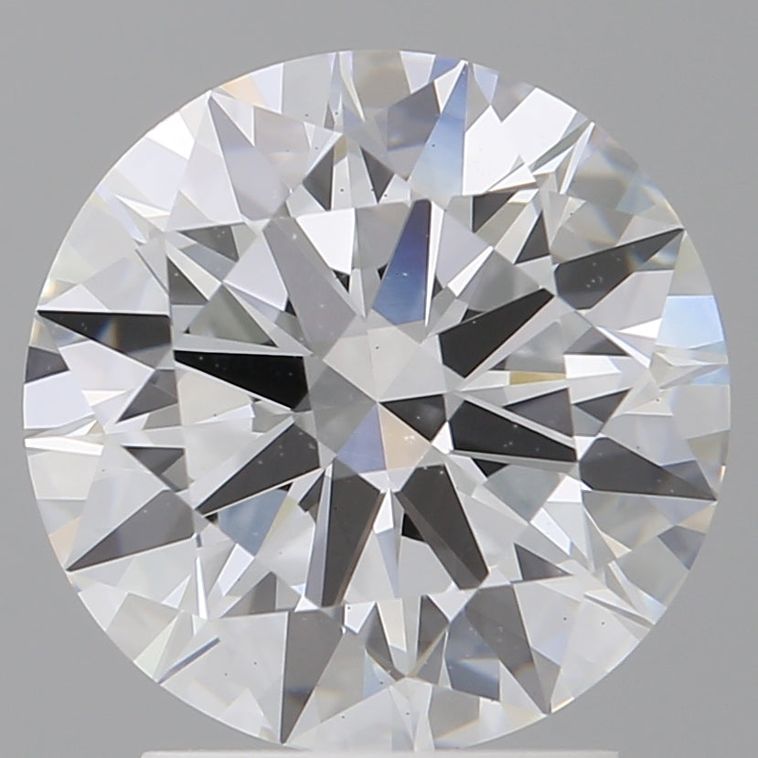2.60 Carat Round Shaped, Ideal Cut, D Color, VS2 Clarity, IGI Certified Lab Grown Diamond