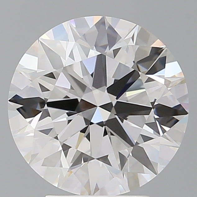 4.10 Carat Round Shaped, Ideal Cut, F Color, VVS2 Clarity, IGI Certified Lab Grown Diamond