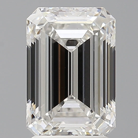 2.42 Carat Emerald Shaped, Ideal Cut, F Color, VS1 Clarity, IGI Certified Lab Grown Diamond