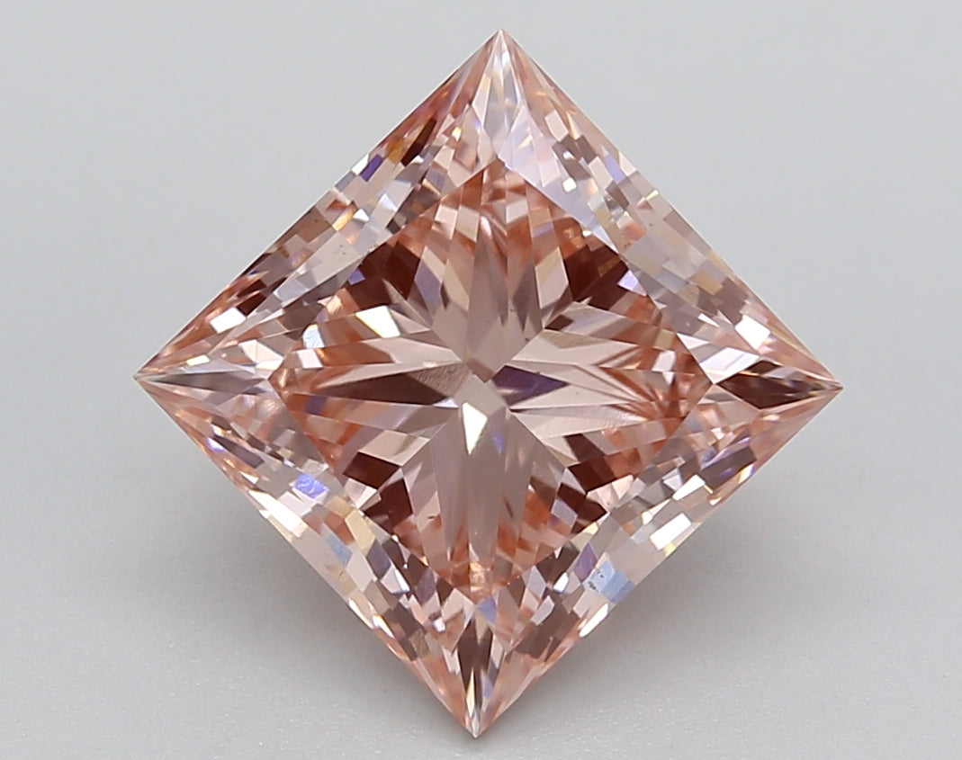 4.30 Carat Princess Shaped, Ideal Cut, VS1 Clarity, IGI Certified Lab Grown Diamond