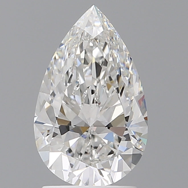 2.09 Carat Pear Shaped, Ideal Cut, E Color, VS1 Clarity, IGI Certified Lab Grown Diamond