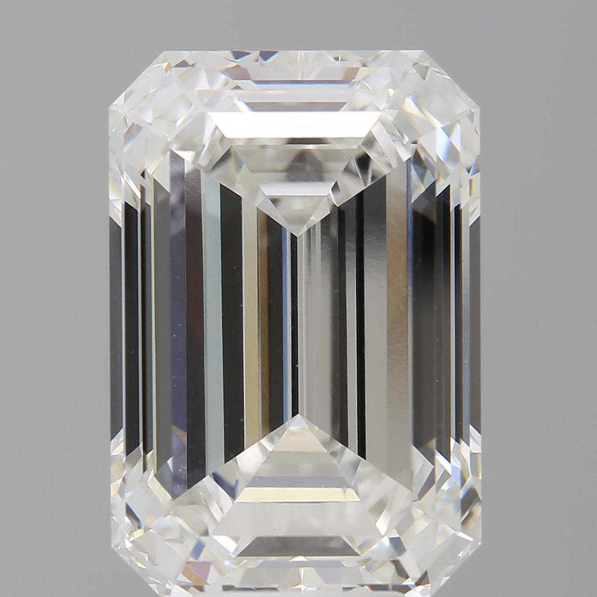 9.08 Carat Emerald Shaped, Ideal Cut, F Color, VVS2 Clarity, IGI Certified Lab Grown Diamond