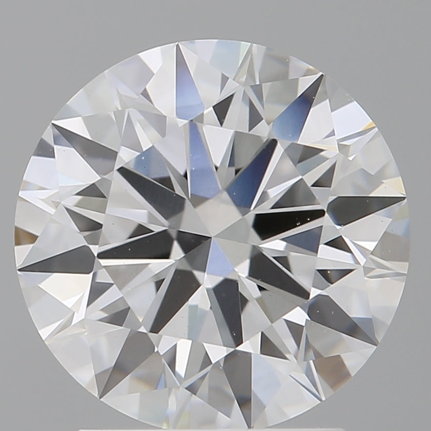 2.53 Carat Round Shaped, Ideal Cut, F Color, VVS2 Clarity, IGI Certified Lab Grown Diamond