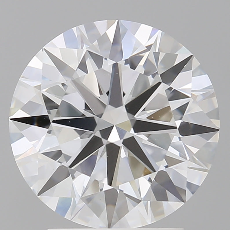3.03 Carat Round Shaped, Excellent Cut, E Color, VVS2 Clarity, IGI Certified Lab Grown Diamond