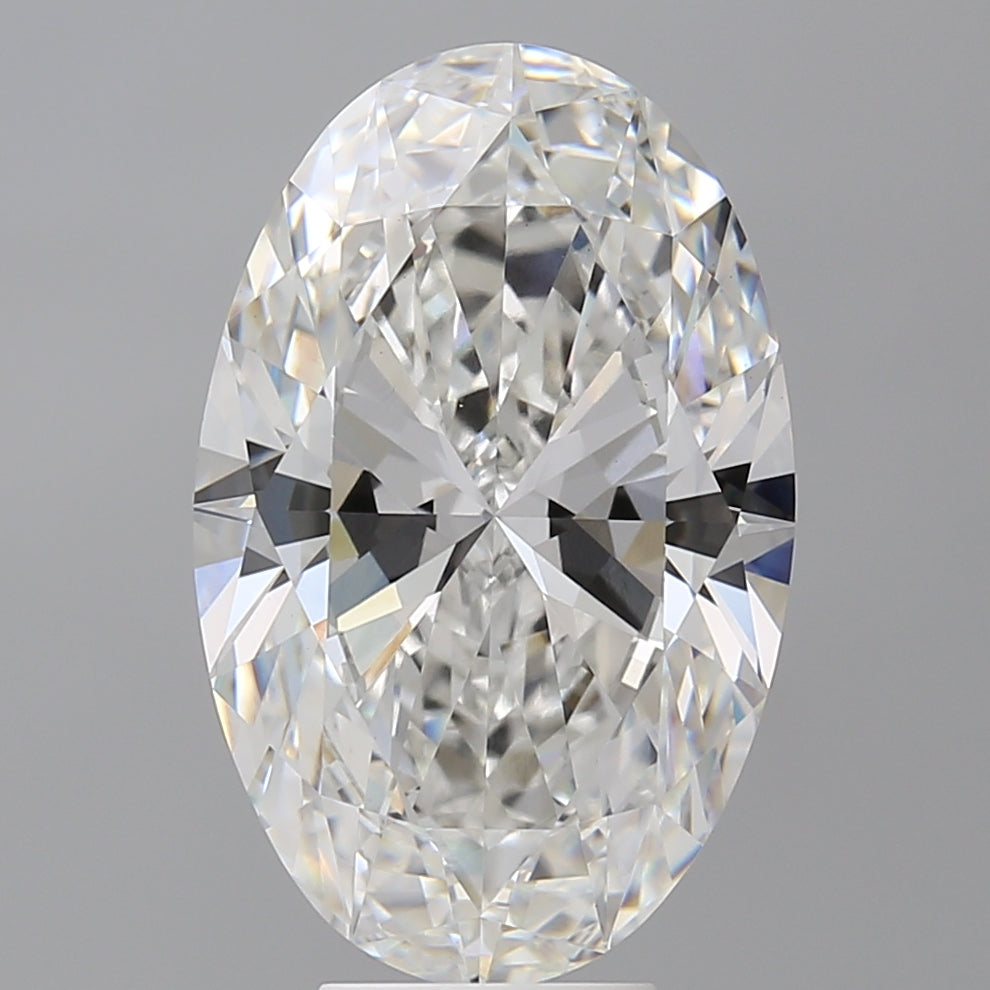 7.08 Carat Oval Shaped, Ideal Cut, F Color, VVS2 Clarity, IGI Certified Lab Grown Diamond