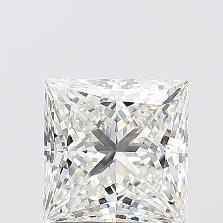2.03 Carat Princess Shaped, Excellent Cut, F Color, VVS2 Clarity, IGI Certified Lab Grown Diamond