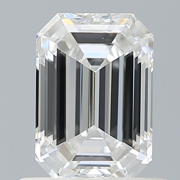 0.90 Carat Emerald Shaped, Ideal Cut, D Color, VVS2 Clarity, IGI Certified Lab Grown Diamond