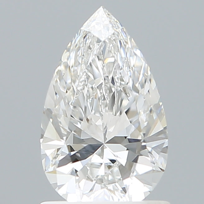 1.07 Carat Pear Shaped, Ideal Cut, E Color, VVS2 Clarity, IGI Certified Lab Grown Diamond