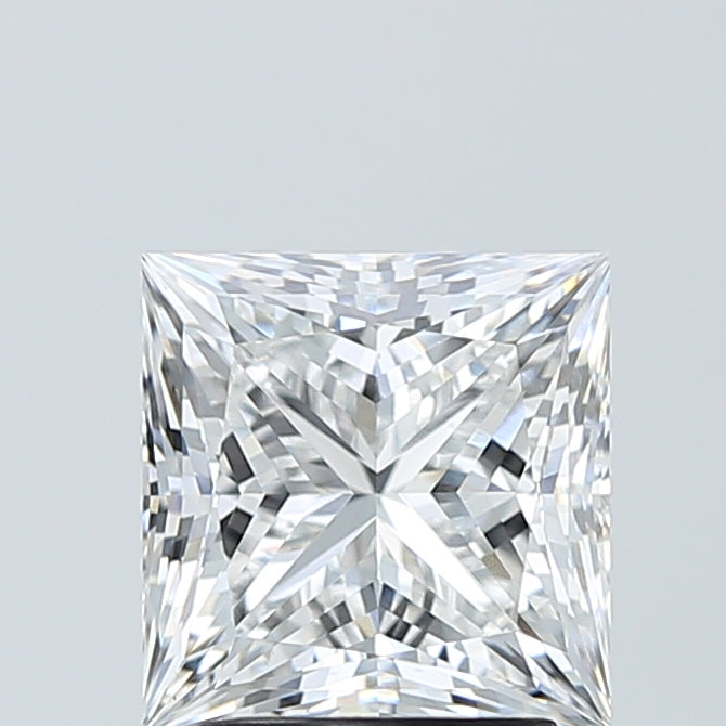 3.00 Carat Princess Shaped, Ideal Cut, E Color, VVS2 Clarity, IGI Certified Lab Grown Diamond