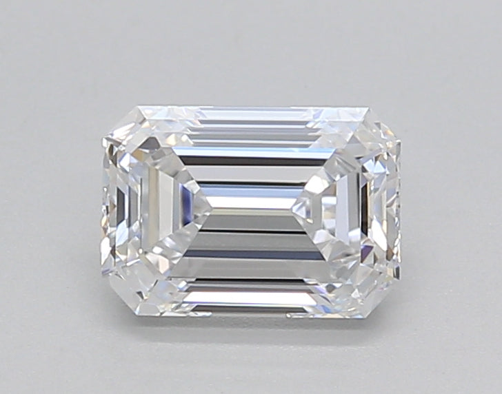 1.00 Carat Emerald Shaped, Very Good Cut, D Color, VVS2 Clarity, IGI Certified Lab Grown Diamond