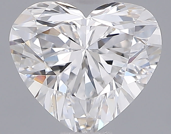1.03 Carat Heart Shaped, Ideal Cut, D Color, VVS2 Clarity, IGI Certified Lab Grown Diamond