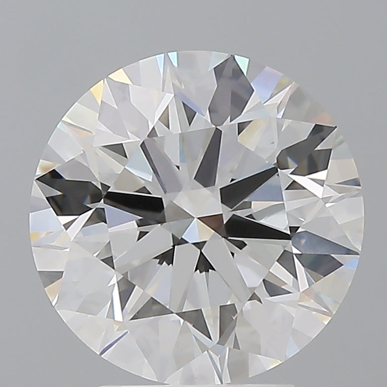 4.08 Carat Round Shaped, Ideal Cut, F Color, VVS2 Clarity, IGI Certified Lab Grown Diamond