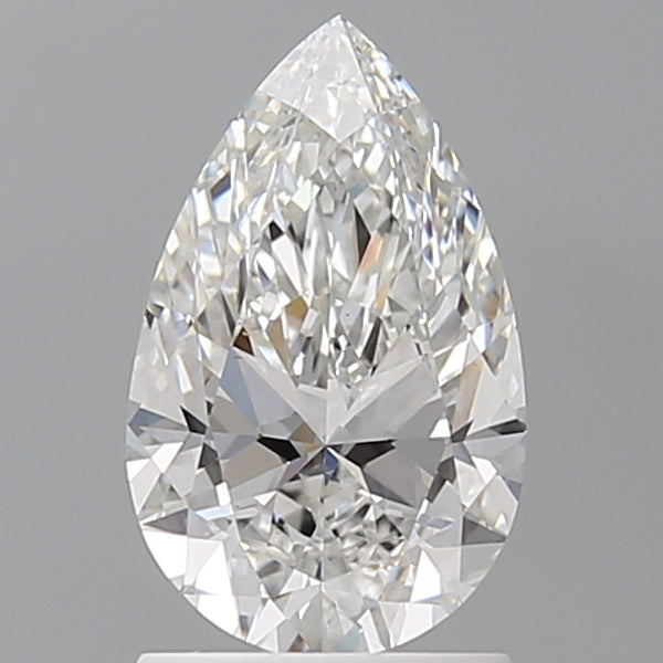 1.54 Carat Pear Shaped, Ideal Cut, E Color, VS1 Clarity, IGI Certified Lab Grown Diamond