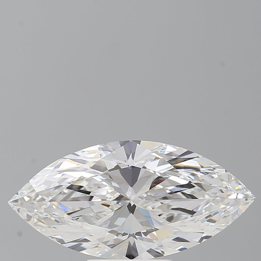 4.06 Carat Marquise Shaped, Ideal Cut, E Color, VVS2 Clarity, IGI Certified Lab Grown Diamond