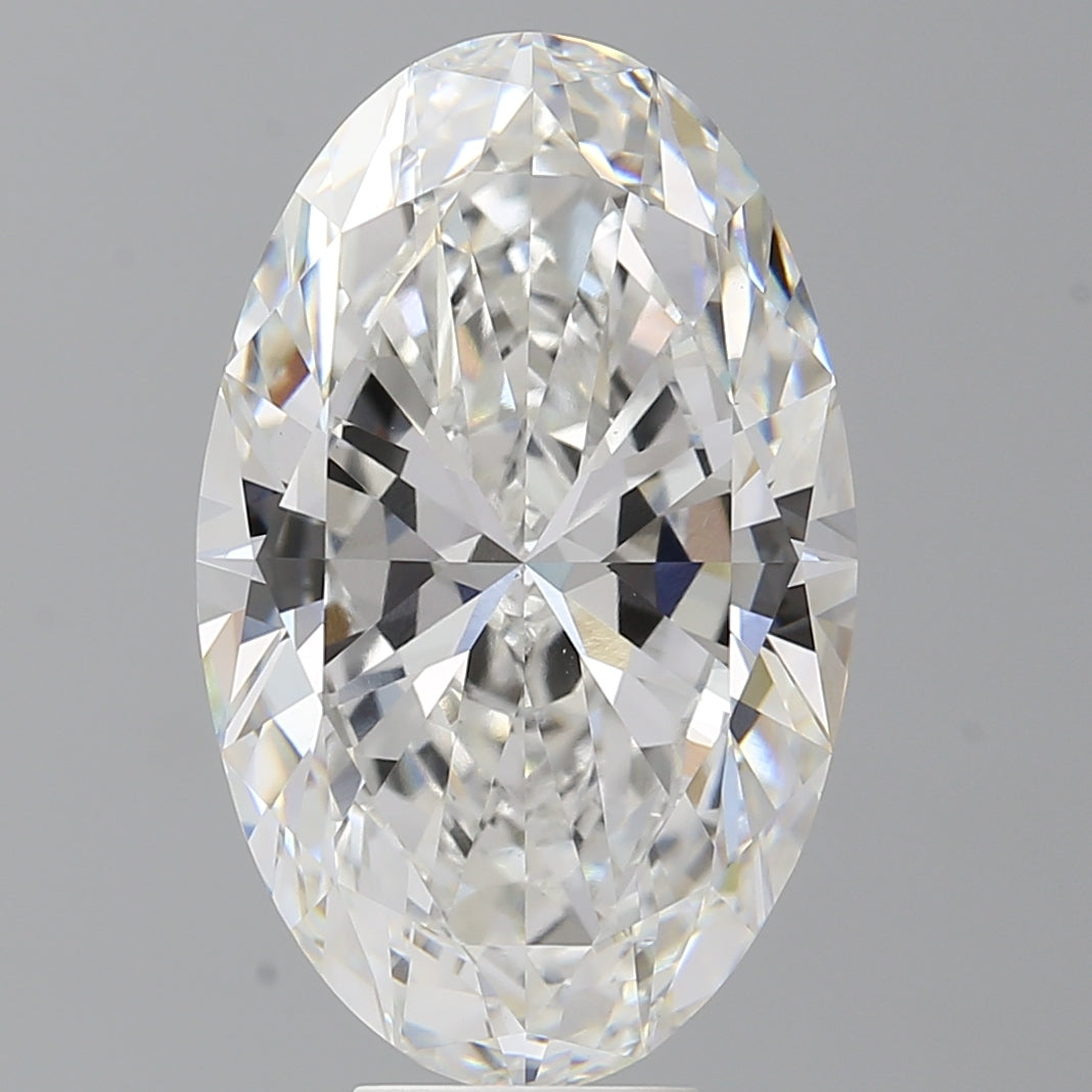 9.08 Carat Oval Shaped, Ideal Cut, F Color, VVS2 Clarity, IGI Certified Lab Grown Diamond