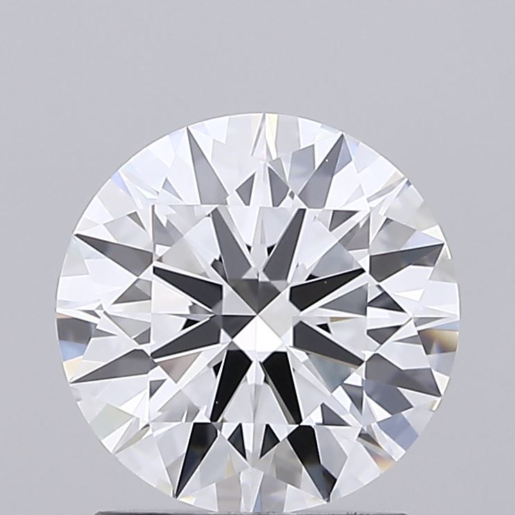 1.54 Carat Round Shaped, Ideal Cut, D Color, VVS2 Clarity, IGI Certified Lab Grown Diamond
