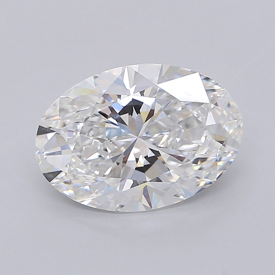 3.03 Carat Oval Shaped, Excellent Cut, E Color, VVS2 Clarity, IGI Certified Lab Grown Diamond