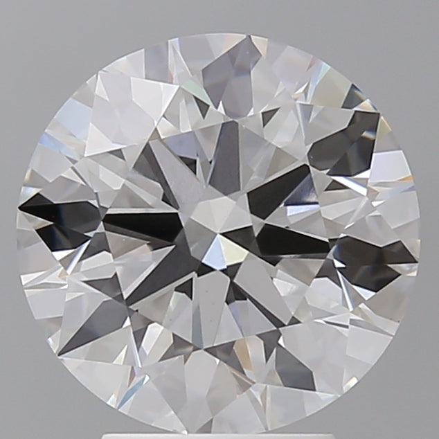 4.09 Carat Round Shaped, Ideal Cut, E Color, VVS2 Clarity, IGI Certified Lab Grown Diamond
