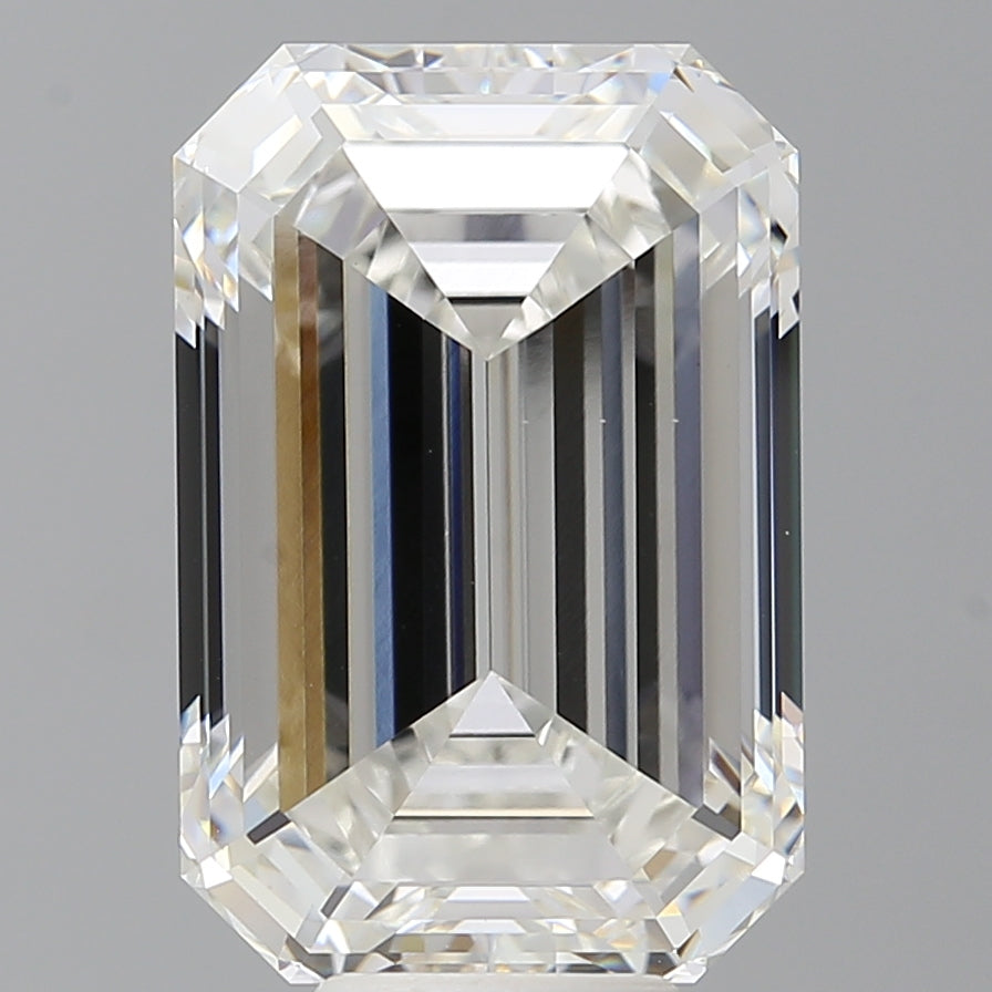 9.52 Carat Emerald Shaped, Ideal Cut, F Color, VS1 Clarity, IGI Certified Lab Grown Diamond