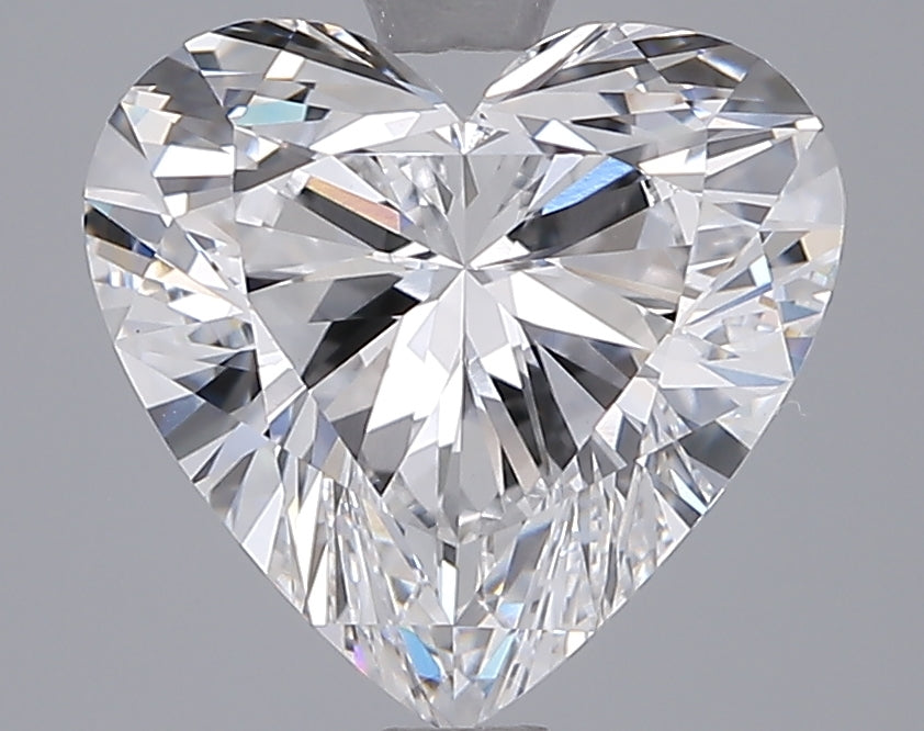 3.07 Carat Heart Shaped, Ideal Cut, D Color, VVS2 Clarity, IGI Certified Lab Grown Diamond