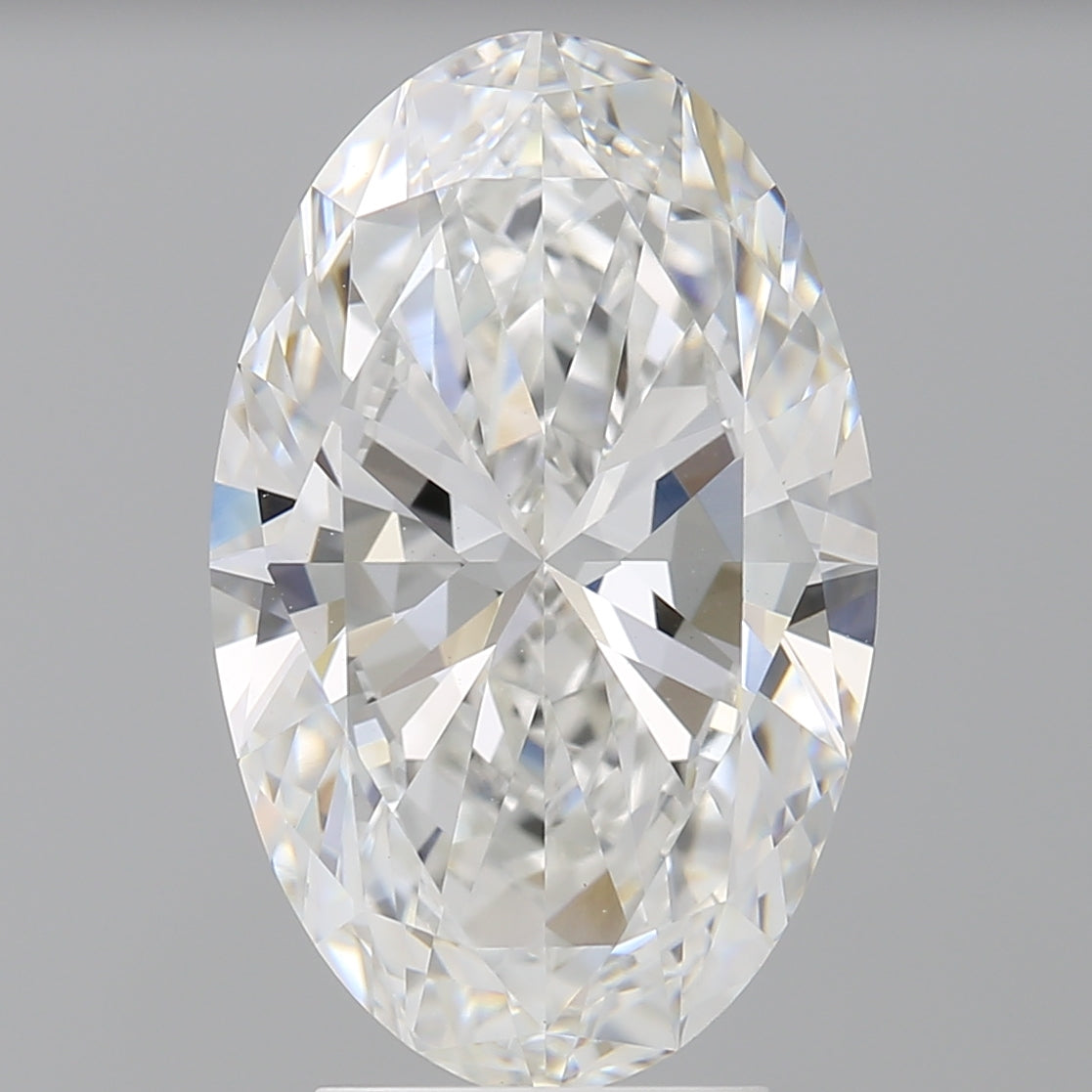 4.04 Carat Oval Shaped, Ideal Cut, E Color, VVS2 Clarity, IGI Certified Lab Grown Diamond