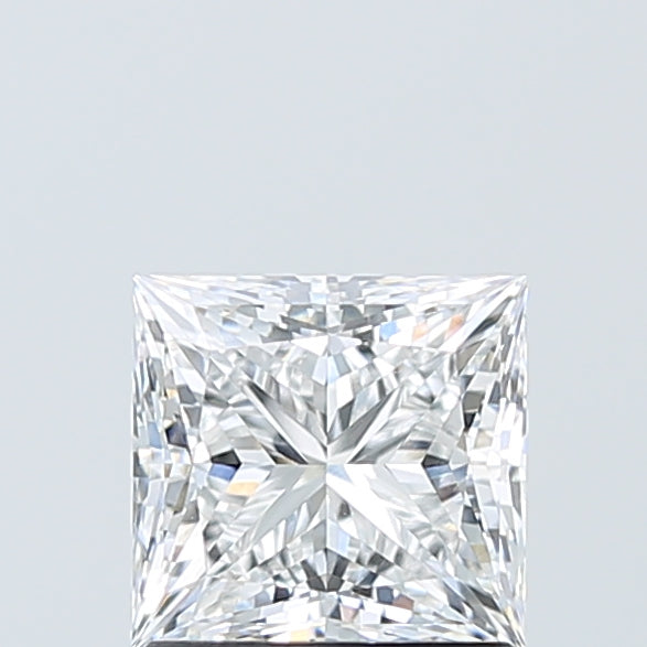 1.51 Carat Princess Shaped, Ideal Cut, E Color, VVS2 Clarity, IGI Certified Lab Grown Diamond