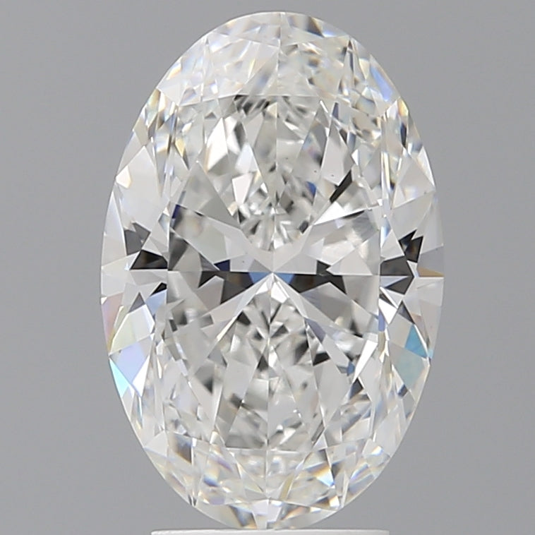 4.04 Carat Oval Shaped, Ideal Cut, E Color, VVS2 Clarity, IGI Certified Lab Grown Diamond