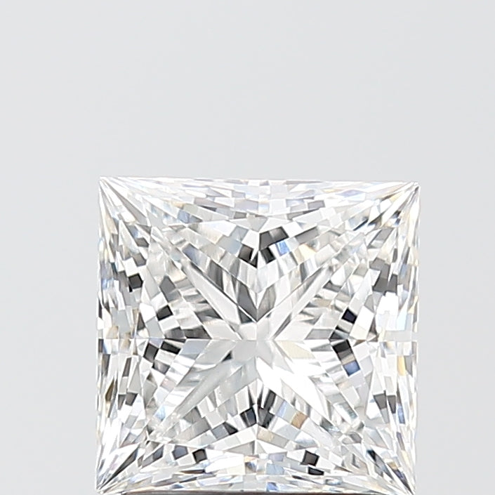 2.05 Carat Princess Shaped, Excellent Cut, E Color, VVS2 Clarity, IGI Certified Lab Grown Diamond