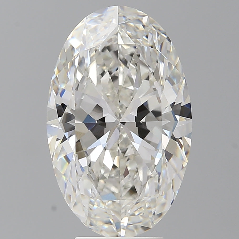 5.91 Carat Oval Shaped, Ideal Cut, F Color, VVS2 Clarity, IGI Certified Lab Grown Diamond
