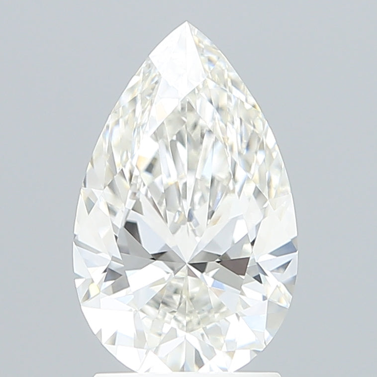2.06 Carat Pear Shaped, Ideal Cut, G Color, VVS2 Clarity, IGI Certified Lab Grown Diamond