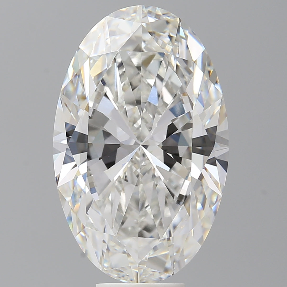 10.00 Carat Oval Shaped, Ideal Cut, F Color, VVS2 Clarity, IGI Certified Lab Grown Diamond