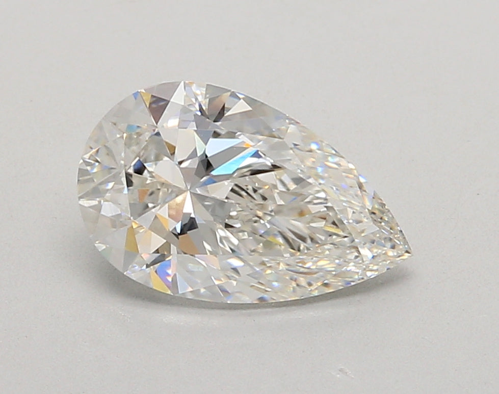 2.03 Carat Pear Shaped, Ideal Cut, F Color, VVS2 Clarity, IGI Certified Lab Grown Diamond