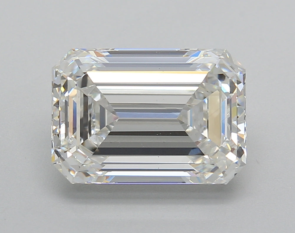 3.52 Carat Emerald Shaped, Very Good Cut, F Color, VS1 Clarity, IGI Certified Lab Grown Diamond
