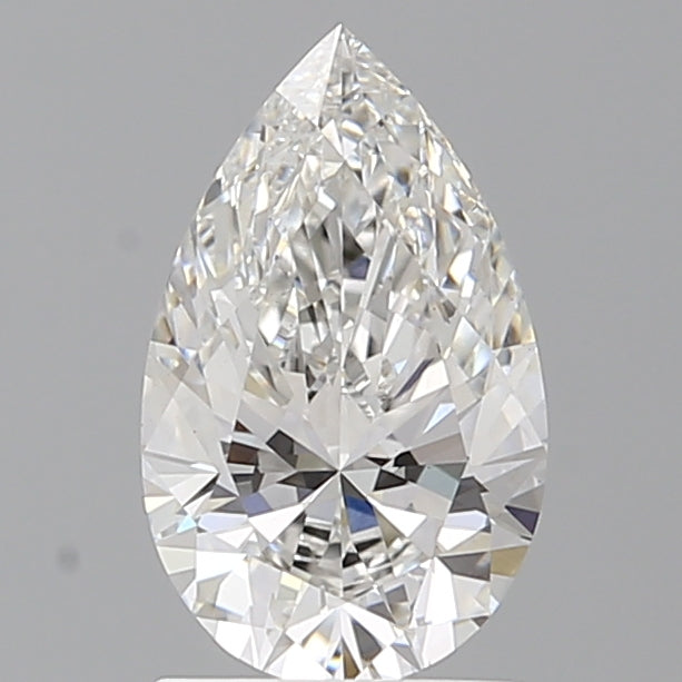 1.58 Carat Pear Shaped, Ideal Cut, F Color, VVS2 Clarity, IGI Certified Lab Grown Diamond