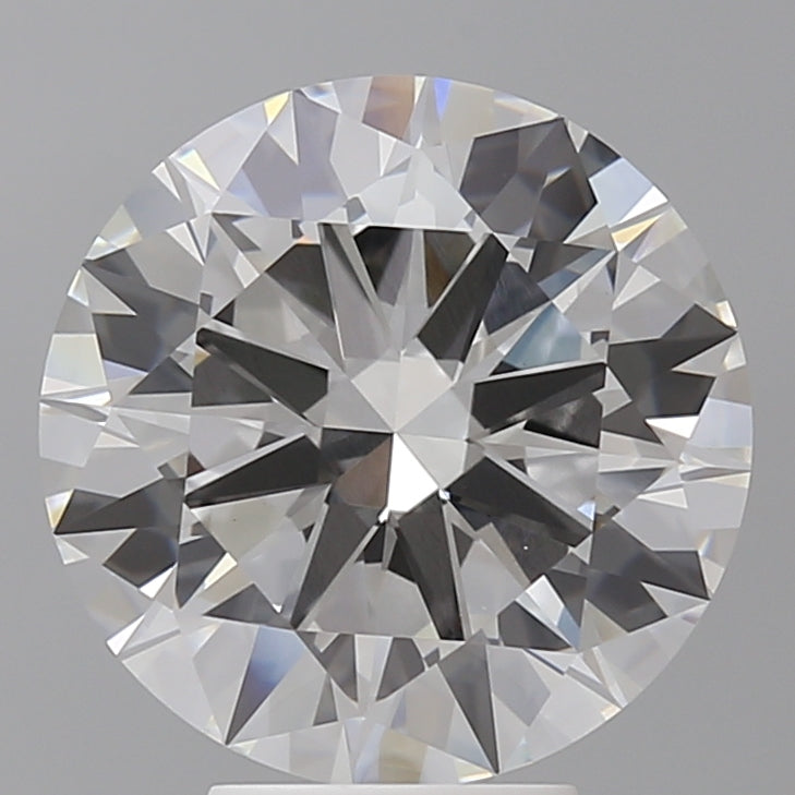 5.53 Carat Round Shaped, Excellent Cut, F Color, VVS2 Clarity, IGI Certified Lab Grown Diamond