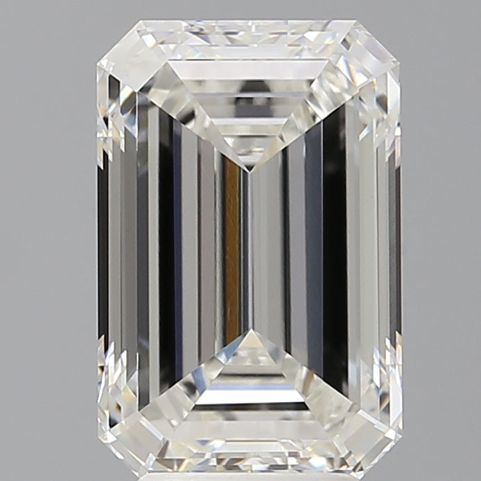 4.53 Carat Emerald Shaped, Excellent Cut, F Color, VVS2 Clarity, IGI Certified Lab Grown Diamond