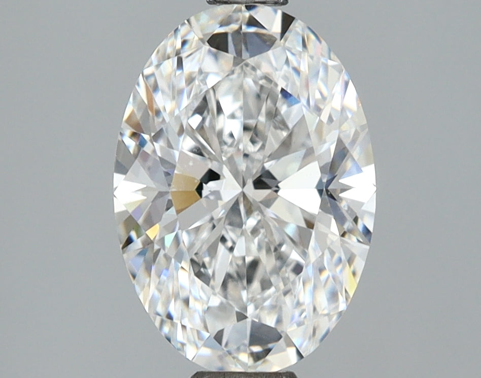2.06 Carat Oval Shaped, Ideal Cut, D Color, VVS2 Clarity, IGI Certified Lab Grown Diamond