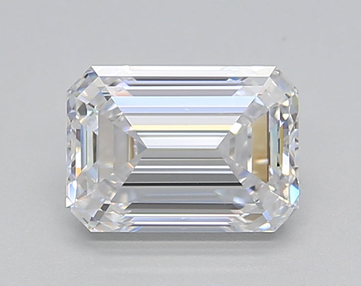 1.31 Carat Emerald Shaped, Ideal Cut, D Color, VS2 Clarity, IGI Certified Lab Grown Diamond