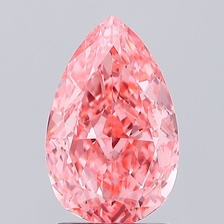 2.00 Carat Pear Shaped, Excellent Cut, VVS2 Clarity, IGI Certified Lab Grown Diamond