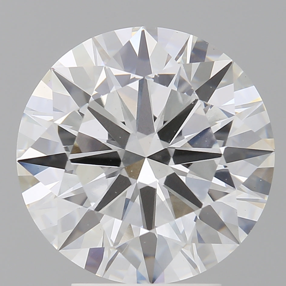 4.05 Carat Round Shaped, Ideal Cut, E Color, VVS2 Clarity, IGI Certified Lab Grown Diamond