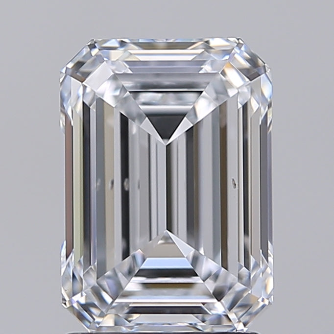 1.91 Carat Emerald Shaped, Ideal Cut, E Color, VS2 Clarity, IGI Certified Lab Grown Diamond