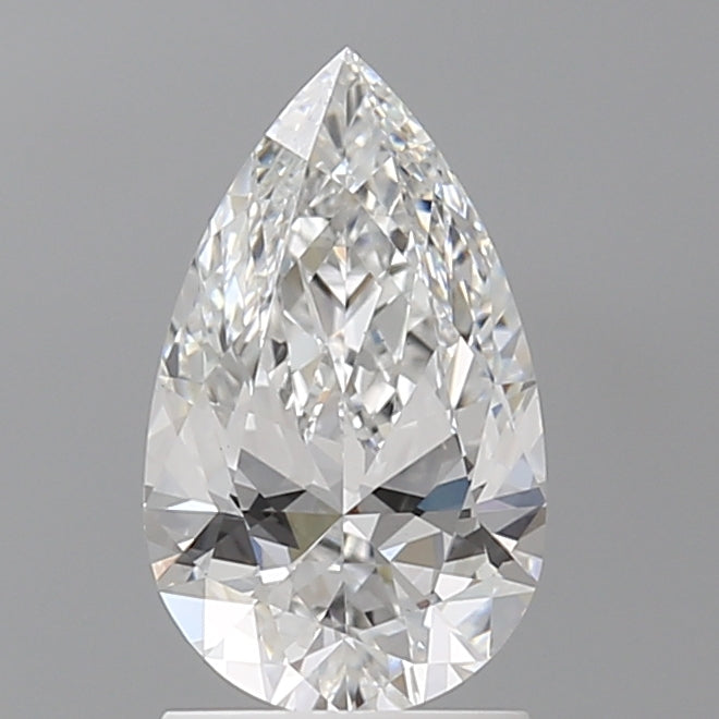 1.60 Carat Pear Shaped, Ideal Cut, E Color, VVS2 Clarity, IGI Certified Lab Grown Diamond